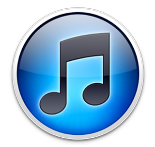 itunes logo red